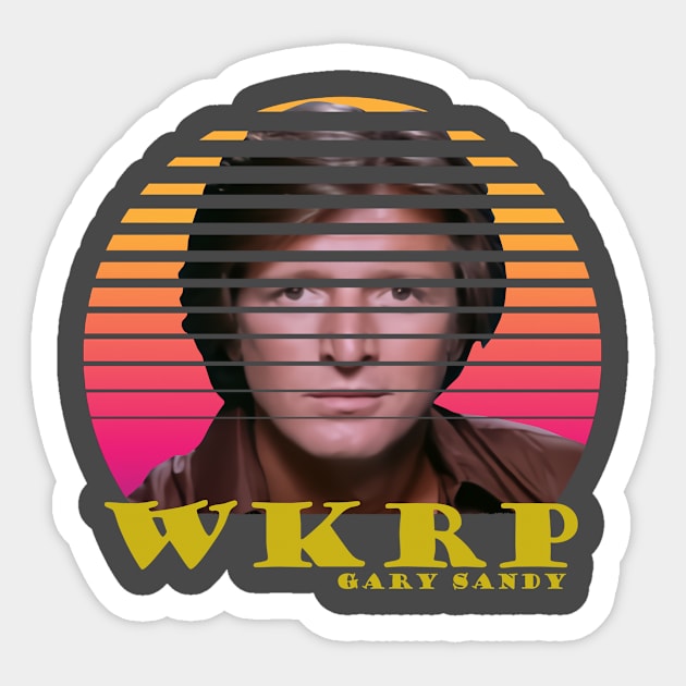 GARY SANDY WKRP Sticker by catpoppy940